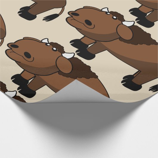 cartoon van buffels cadeaupapier (Hoek)