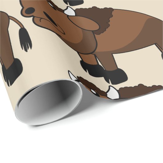 cartoon van buffels cadeaupapier (Rol Hoek)