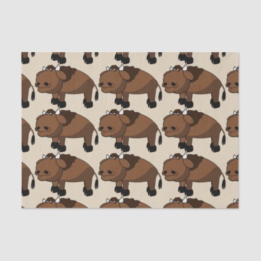 cartoon van buffels tissuepapier (Voorkant)