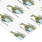 Cartoon van camoflage-helikopters van het vliegenl tafelkleed (Gekanteld)