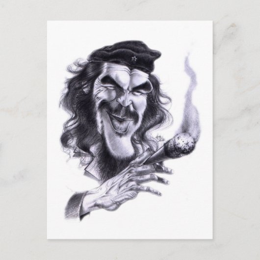 Cartoon van Che Guevara Briefkaart (Voorkant)