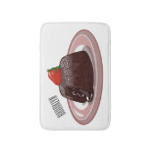 Cartoon van chocolade lava badmat (Voorkant Verticaal)