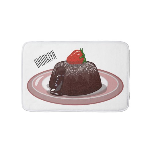 Cartoon van chocolade lava badmat (Voorkant)