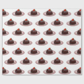 Cartoon van chocolade lava cadeaupapier (Vlak)