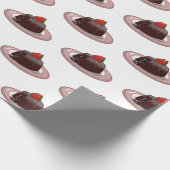 Cartoon van chocolade lava cadeaupapier (Hoek)