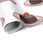 Cartoon van chocolade lava cadeaupapier (Rol Hoek)
