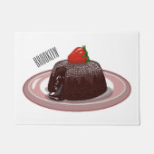 Cartoon van chocolade lava deurmat (Voorkant)