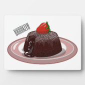 Cartoon van chocolade lava fotoplaat (voorkant)
