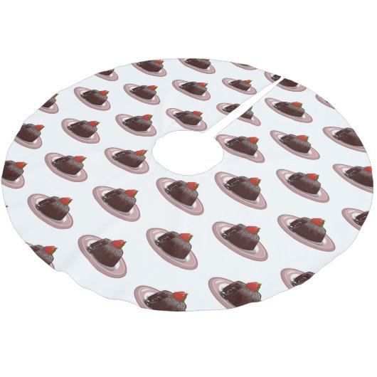 Cartoon van chocolade lava kerstboom rok (Gekanteld)