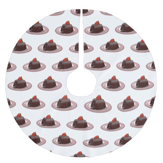 Cartoon van chocolade lava kerstboom rok (Voorkant)