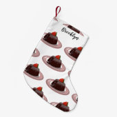 Cartoon van chocolade lava kleine kerstsok (Voorkant (Hangend))