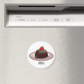 Cartoon van chocolade lava magneet (Insitu (Vaatwasser))