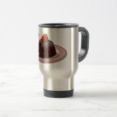 Cartoon van chocolade lava reisbeker (Voorkant rechts)