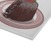 Cartoon van chocolade lava snijplank (Hoek)