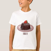 Cartoon van chocolade lava t-shirt (Voorkant)