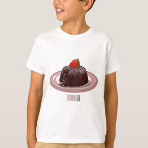 Cartoon van chocolade lava t-shirt