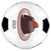 Cartoon van chocolade lava voetbal (Gedraaid)