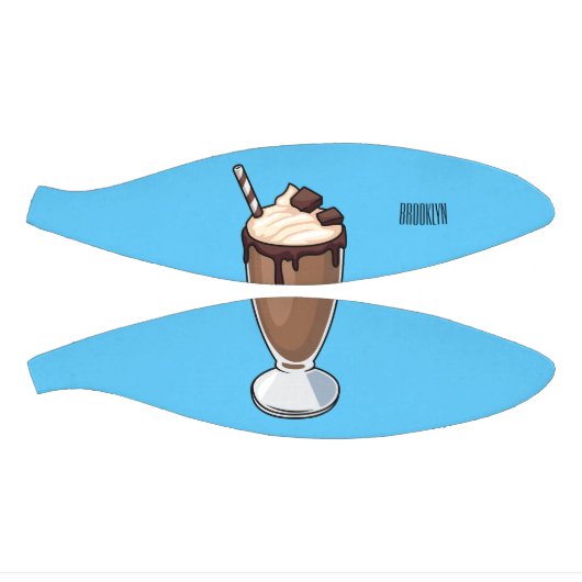 Cartoon van chocolade-mokshake basketbal (Panelen)