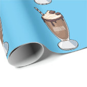 Cartoon van chocolade-mokshake cadeaupapier (Rol Hoek)