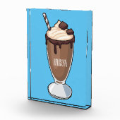Cartoon van chocolade-mokshake fotoblokken (Rechts)