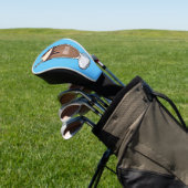 Cartoon van chocolade-mokshake golfheadcover (Insitu)