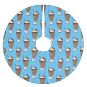 Cartoon van chocolade-mokshake kerstboom rok (Voorkant)