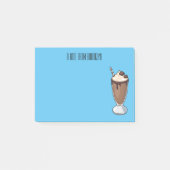 Cartoon van chocolade-mokshake post-it® notes (Voorkant)