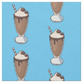 Cartoon van chocolade-mokshake stof (Close Up)