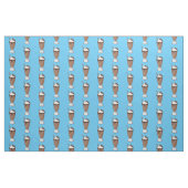 Cartoon van chocolade-mokshake stof (Fat Quarter)