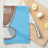 Cartoon van chocolade-mokshake theedoek (Quarter Fold)