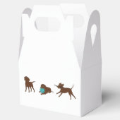 cartoon van chocoladelab bedankdoosjes (Geopend)