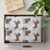 cartoon van chocoladelab tissuepapier (Geschenk)