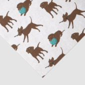 cartoon van chocoladelab tissuepapier (Detail)