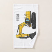 Cartoon van Crawler-graafmachine Bad Handdoek (Handdoek)