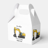 Cartoon van Crawler-graafmachine Bedankdoosjes (Achterkant)