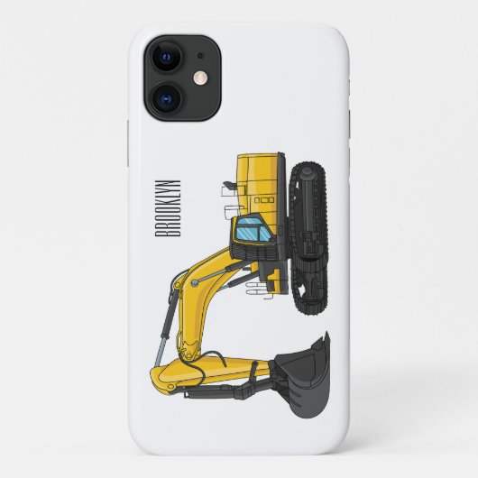Cartoon van Crawler-graafmachine Case-Mate iPhone Case (Achterkant)
