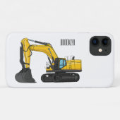 Cartoon van Crawler-graafmachine Case-Mate iPhone Case (Achterkant (horizontaal))