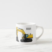 Cartoon van Crawler-graafmachine Espresso Kop (Rechts)