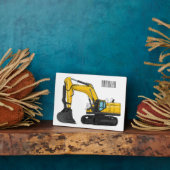 Cartoon van Crawler-graafmachine Fotoplaat (Zijkant)