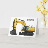 Cartoon van Crawler-graafmachine Kaart (Gele Bloem)