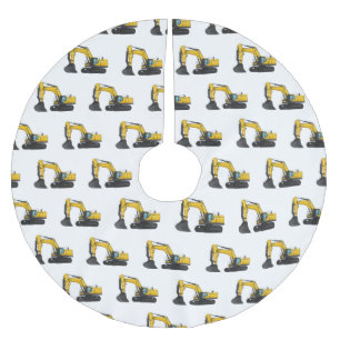 Cartoon van Crawler-graafmachine Kerstboom Rok