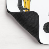 Cartoon van Crawler-graafmachine Muismat (Hoek)