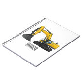 Cartoon van Crawler-graafmachine Notitieboek (Linkerzijde)