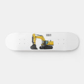 Cartoon van Crawler-graafmachine Persoonlijk Skateboard (Horizontaal)
