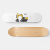 Cartoon van Crawler-graafmachine Persoonlijk Skateboard (Horizontaal)