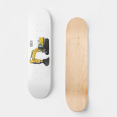 Cartoon van Crawler-graafmachine Persoonlijk Skateboard (Voorkant)