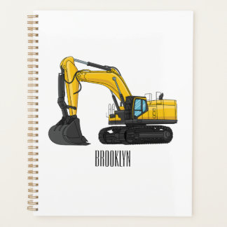 Cartoon van Crawler-graafmachine Planner
