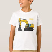 Cartoon van Crawler-graafmachine T-shirt (Voorkant)