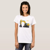 Cartoon van Crawler-graafmachine T-shirt (Voorkant volledig)