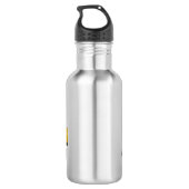 Cartoon van Crawler-graafmachine Waterfles (Achterkant)